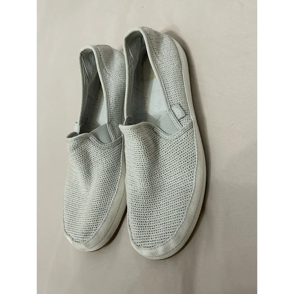 UGG Bren Women's Cotton Mesh Slip-On Sneakers US 9.5‎ Natural Athleisure Casual